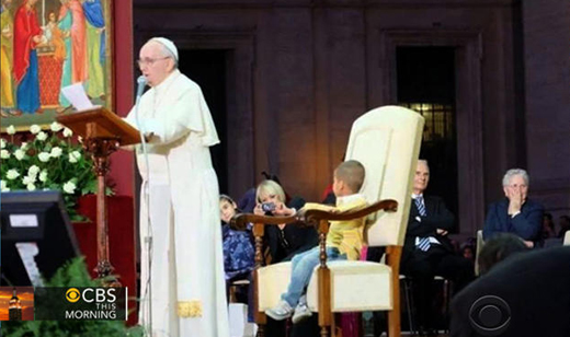 Little boy-pope- chair-2